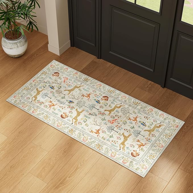 DUKINO 2x5 Rug for Hallway, Washable Kitchen Runner Rug - Image 3