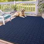 OLANLY Front Door Mat Outside Entrance 71x47, Heavy Duty Sturdy Natural Rubber by OLANLY