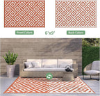 GENIMO Outdoor Rug for Patio, Waterproof Halloween RV Camping Mat Lightweight - Image 2