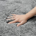 6x9 Area Rug for Living Room:Ultra Soft Fluffy Shag Light Grey Rugs, Large - Image 7