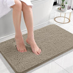 OLANLY Small Bathroom Rugs 24x16, Extra Soft Absorbent Chenille Bath Rugs by OLANLY
