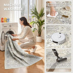 zesthome 9x12 Area Rugs, Stain Resistant Washable Rug, Ultra-Thin Rugs - Image 5