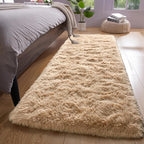 YJ.GWL Fluffy Runner Rugs for Bedroom Living Room Soft Shag Rug 2x6 Feet by YJGWLHomeDecor