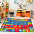 KC Cubs Bilingual Educational Kids Rug – English & Spanish ABC Alphabet by KCCubsKidsHomeandFurnishing