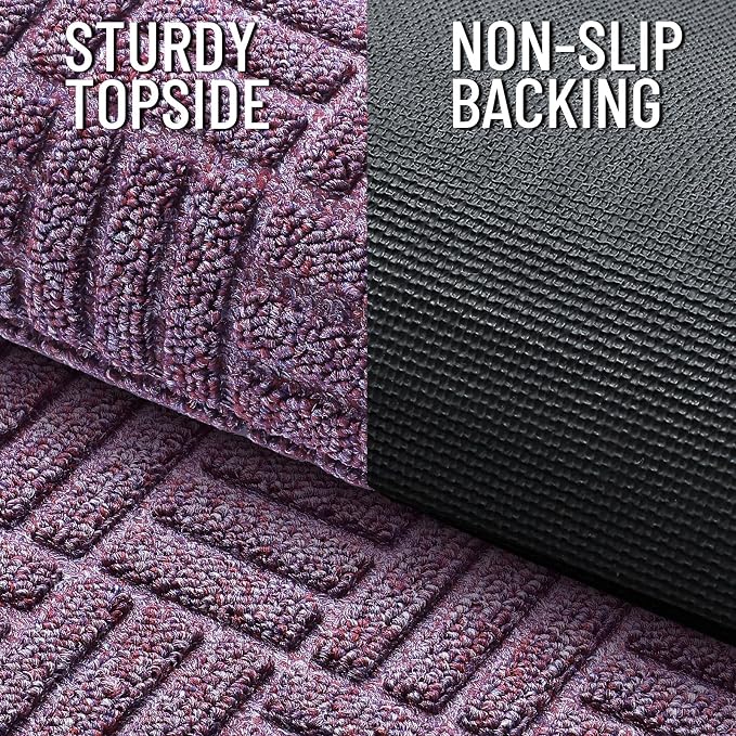 OLANLY Front Door Mat Outside Entrance 59x23, Heavy Duty Sturdy Natural Rubber - Image 3