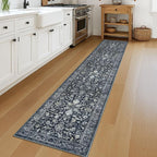 KILOCOCO Hallway Runner 2x12 Rug Runner Printed Vintage Floral Washable - Image 3