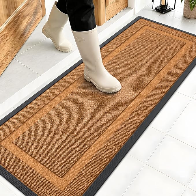 OLANLY Front Door Mat Indoor Outdoor Entrance, Waterproof All-Season, by OLANLY