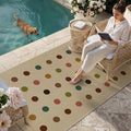 HUGEAR 5x7 Jute Outdoor Indoor Rug Washable Geometric Linen Textured Weave High by HUGEAR