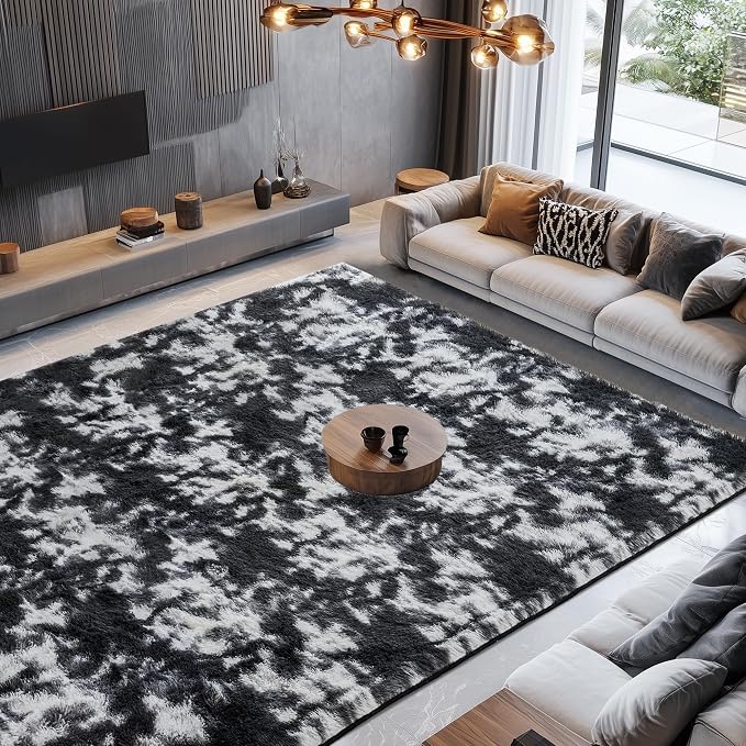 Litanika 4x6 Fluffy Shag Faux Fur Area Rug - Image 5