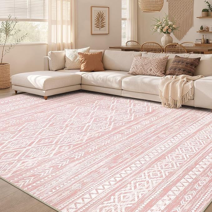 Nakagishi Area Rug Living Room Rugs: 10x14 Large Soft Machine Washable Boho - Image 7