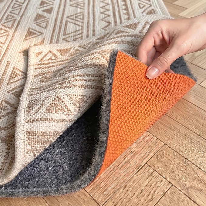 Rug Pad 4 x 6 Ft Non-Slip, Felt and Natural Rubber Backing, 1/4" Thick by Cosyearn