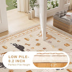 DUKINO 2x10 Runner Rug for Hallway, Washable Animal Dog Print Kitchen Rug - Image 6