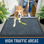OLANLY Front Door Mat Outside Entrance 47x32, Heavy Duty Sturdy Natural Rubber - Image 5