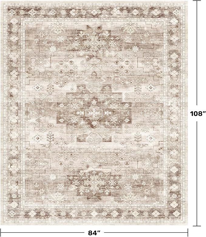 Boho 7x9 Area Rug for Living Room - Image 2