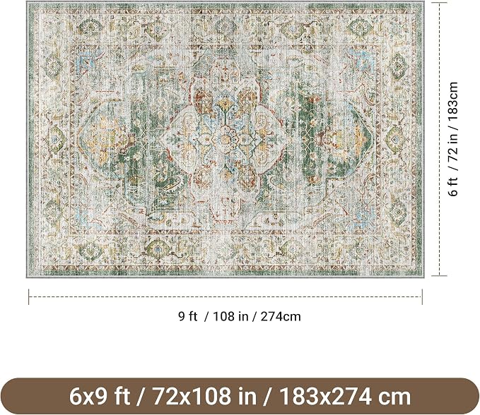 befbee 6x9 Area Rugs for Living Room - Image 2