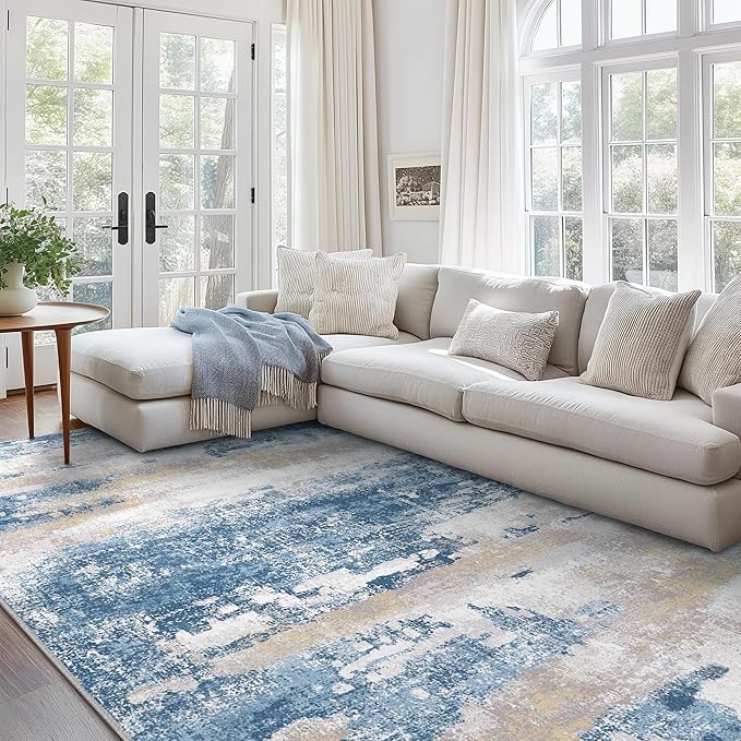 BEIMO Area Rugs 6x9 for Living Room Bedroom, Modern Abstract Machine Washable - Image 3