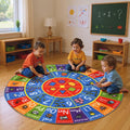 KC Cubs Educational Kids Rug – ABC Alphabet, 123 Numbers & Shapes Learning Mat by KCCubsKidsHomeandFurnishing
