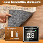 Veken Non Slip Cushioned Rug Pad Gripper 7x10 Ft, Felt and Silicone Backing - Image 3