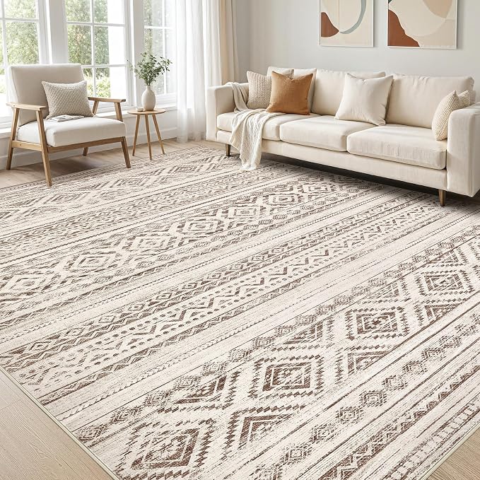 cotiled 5x8 Area Rugs Living Room Rug: Washable Boho Rugs by COTILED