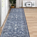 KILOCOCO Hallway Runner 2x7 Rug Runner Printed Vintage Floral Washable Kitchen by Kilococo