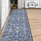 KILOCOCO Hallway Runner 2x7 Rug Runner Printed Vintage Floral Washable Kitchen by Kilococo