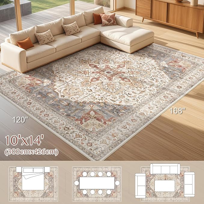 Tortania Area Rug Living Room Rugs - Image 8