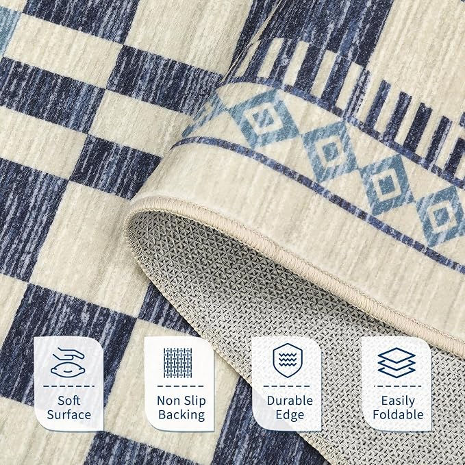 GarveeHome Runner Rug 2x6 for Kitchen Hallway Non-Slip Low Pile Machine - Image 4