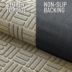OLANLY Front Door Mat Outside Entrance 59x23, Heavy Duty Sturdy Natural Rubber - Image 4