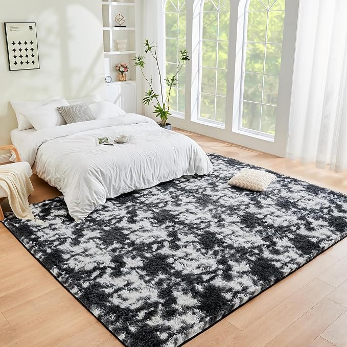 Litanika 4x6 Fluffy Shag Faux Fur Area Rug - Image 3