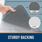 OLANLY Memory Foam Bath Mat 35x16, Super Soft Absorbent Bathroom Rugs, Quick Dry - Image 7