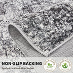 DMOYEST Washable Runner Rug for Hallway: 2x6 Neutral Modern Abstract Low Pile - Image 6