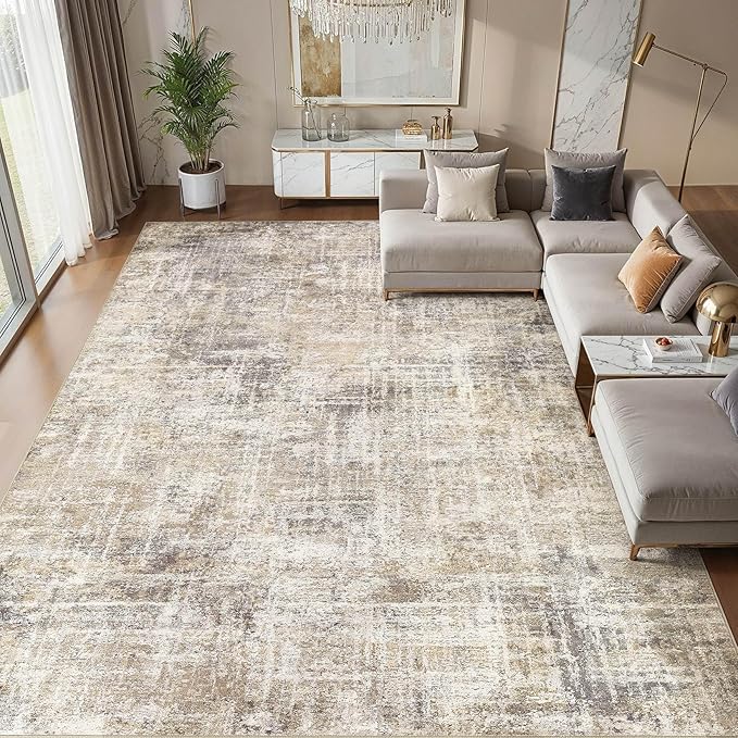 cotiled Washable 9x12 Area Rug for Living Room by COTILED