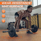 SUPERJARE 0.56'' Thick 6 Pcs 24 Sq Ft Rubber Top Exercise Equipment Mats - Image 6