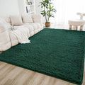 Litanika 6x9 Shag Area Rug for Living Room Bedroom, Emerald Dark Green High by Litanika