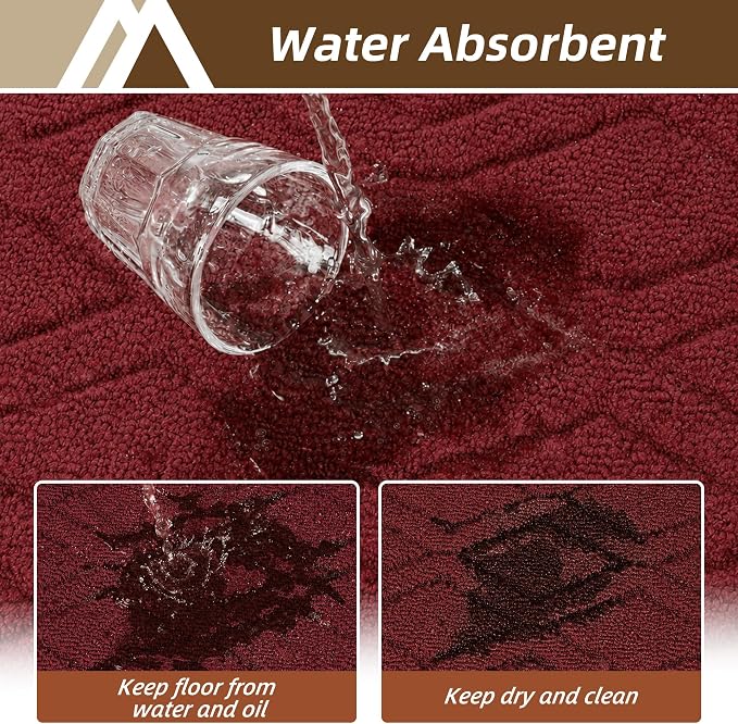 COSY HOMEER Kitchen Rugs 24"x35" Non-Slip Washable Kitchen Mats - Image 5