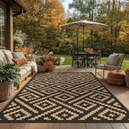 GENIMO Outdoor Rug 4x6 Waterproof, Reversible Mats, Outdoor Area Rug, Plastic - Image 7