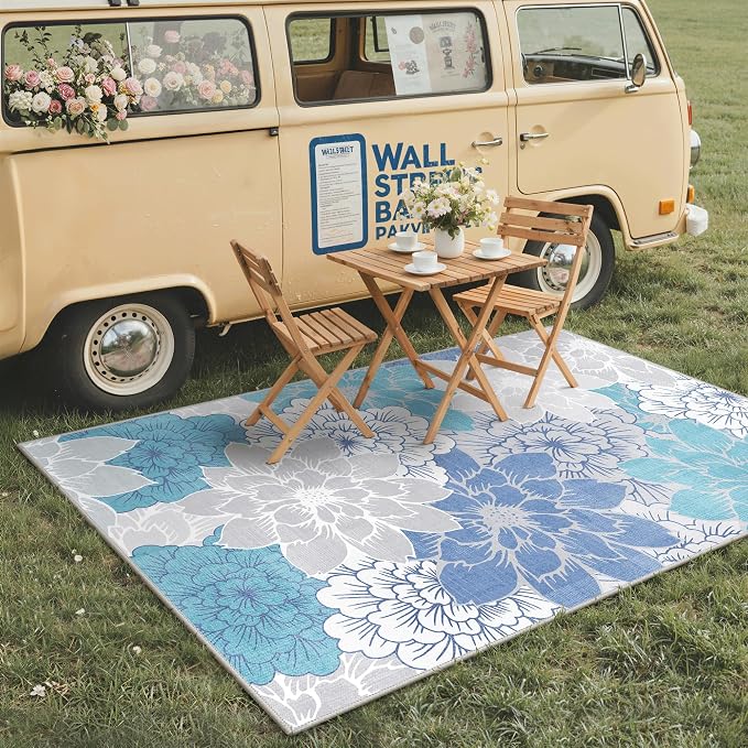 GENIMO Indoor Outdoor Area Rug 6'x9', Machine Washable Rugs - Image 3
