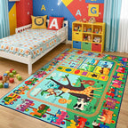 Maxsoft Kids Rug for Playroom, Educational 3x5 Play Mat for Classroom, Washable - Image 3