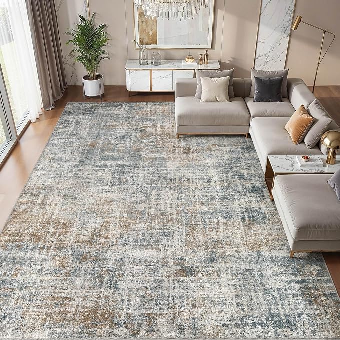cotiled Washable 8x10 Area Rug for Living Room by COTILED
