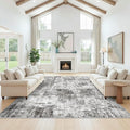 12x12ft Square Living Room Rug – Non-Slip Washable Extra Large Floor Carpet by ZHXXUJ