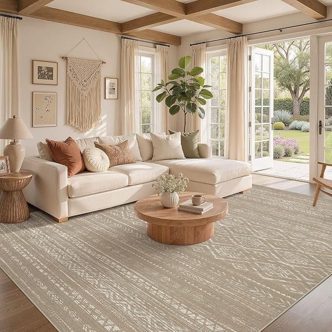 Nakagishi Area Rug Living Room Rugs: 5x7 Large Soft Machine Washable Boho - Image 2