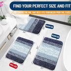 OLANLY Bathroom Rugs Mat 34x21, Extra Soft Absorbent Microfiber Bath Rugs - Image 2