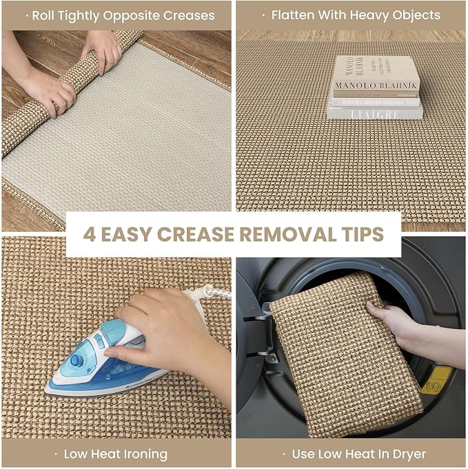 IOHOUZE Washable Exrea Long Hallway Runner Rug 2.6x18 Rubber Backed Kitchen - Image 2