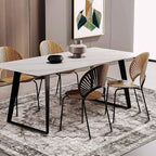CHAMPLANT 3'x5' Deep Khaki Vintage Washable Thin Area Rug Traditional Floor - Image 2