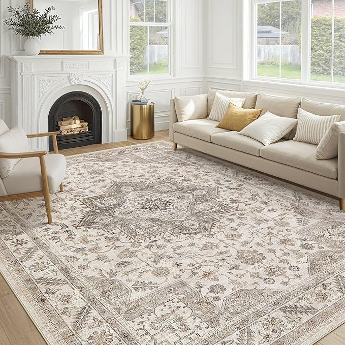 Vintage Living Room Area Rug 10x14 by COTILED