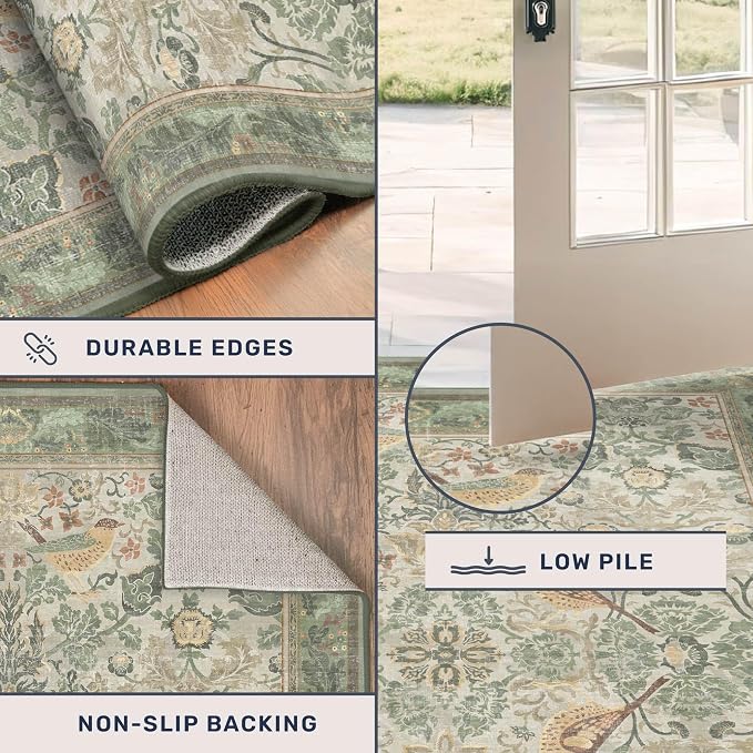 Sage Floral Kitchen Runners - Image 4