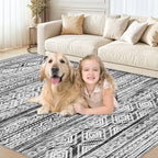 cotiled 10x14 Area Rugs Living Room Rug: Washable Boho Rugs - Image 8