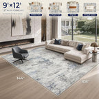 DMOYEST 9x12 Area Rug for Living Room, Washable & Non Slip Large Indoor Carpet - Image 3
