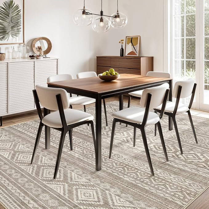 cotiled 10x14 Area Rugs Living Room Rug: Washable Boho Rugs - Image 5