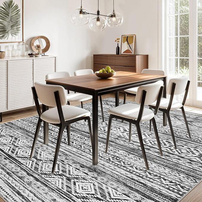 cotiled 10x14 Area Rugs Living Room Rug: Washable Boho Rugs - Image 5